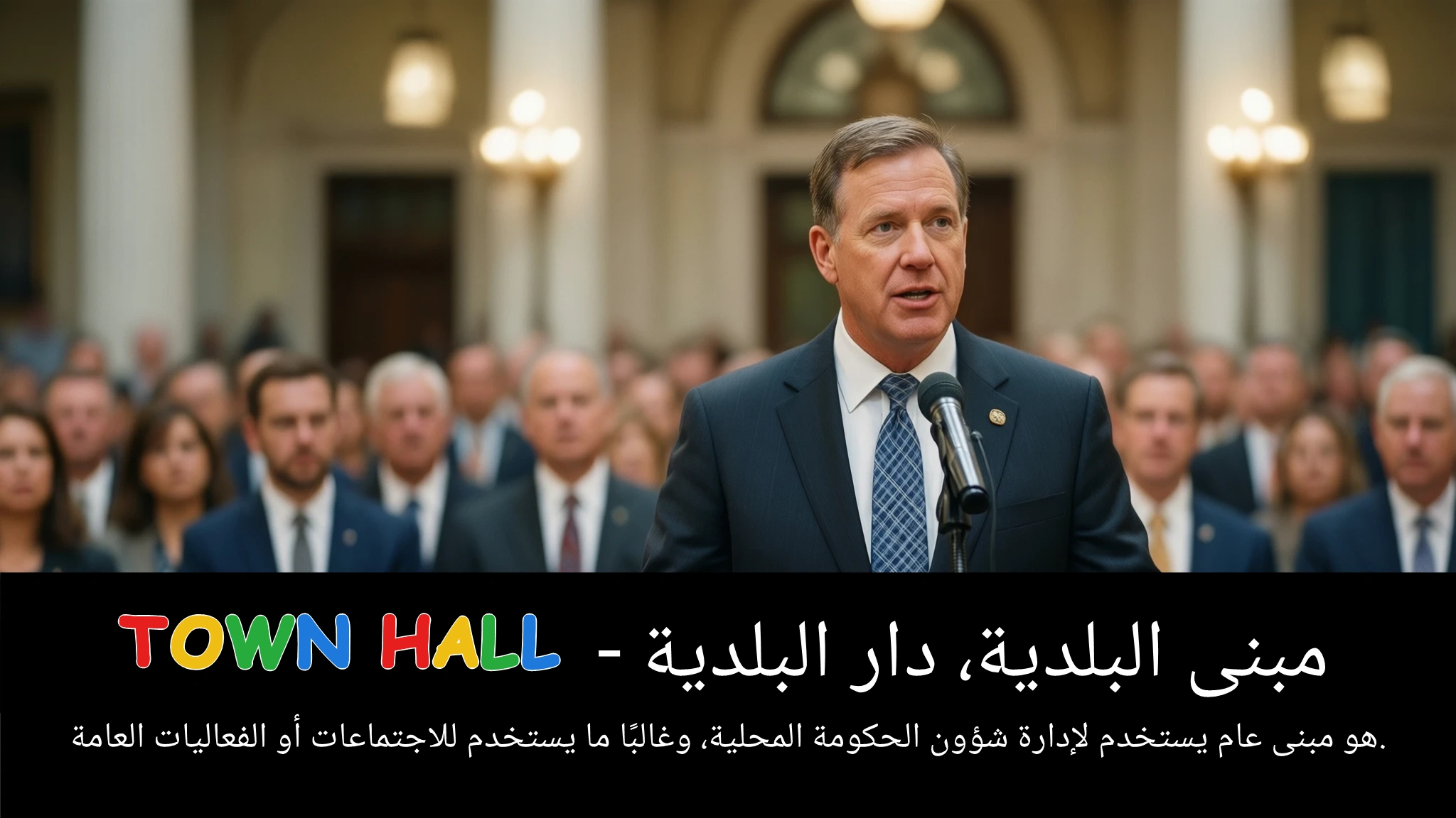 Arabic Illustration for town hall